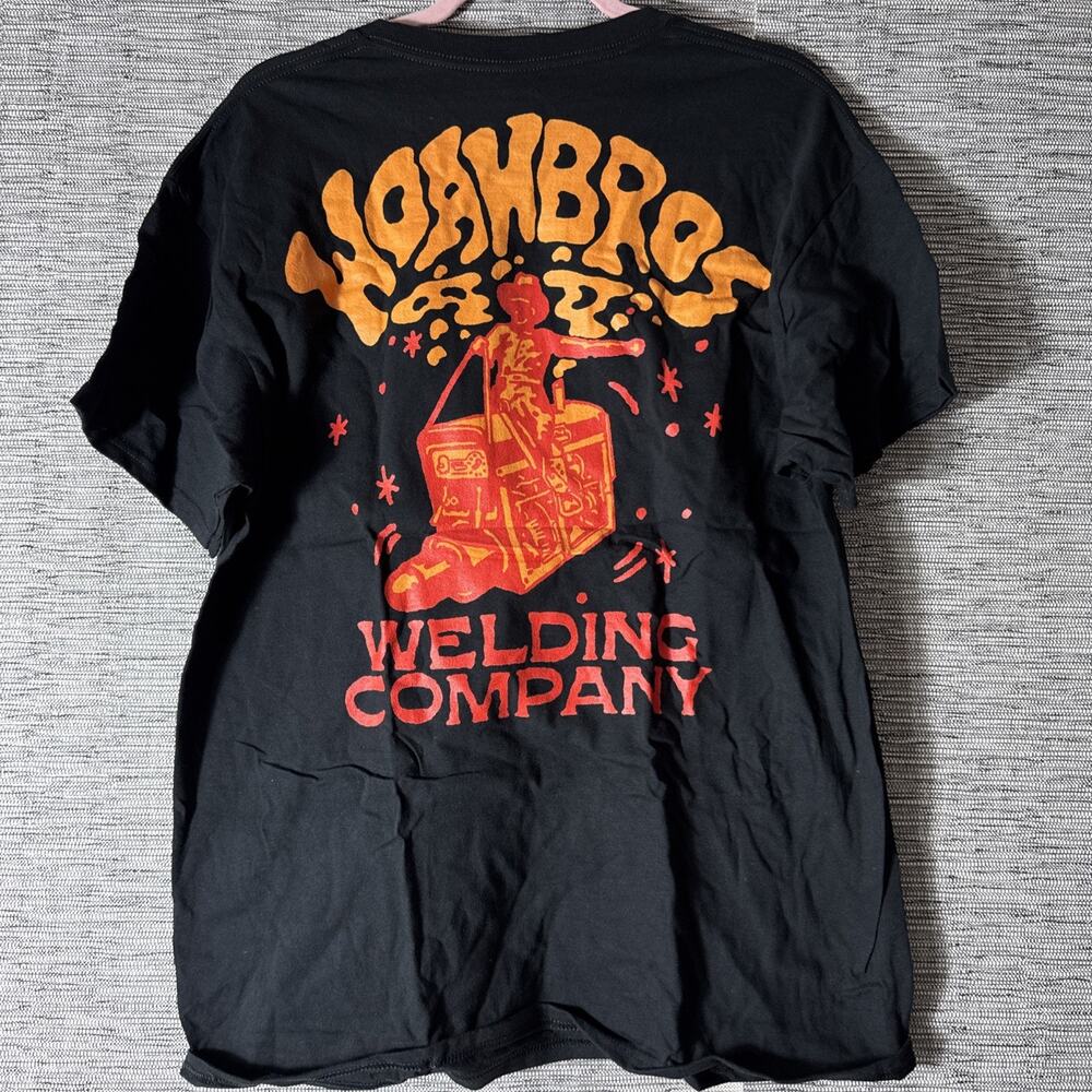 Woah Bros Welding Company T-Shirt Tee, Black, Large